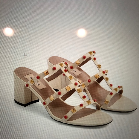 VALENTINO ROCKSTUD SANDAL SLIDE SIZE 38 - Picture 4 of 4